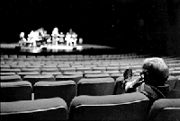 Ned watching a rehearsal at the Other Minds Festival in California, 2004.