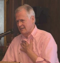 Ned speaking at the Other Minds Festival in California, 2004.